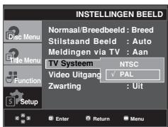 SAMSUNG DVD-F1080W - ④ TV Systeem (TV System) - 1