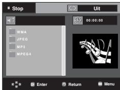SAMSUNG DVD-F1080W - Menu Clips voor MP3/WMA/JPEG/MPEG4/CD Audio - 1
