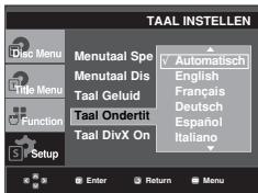 SAMSUNG DVD-F1080W - Taalkeuze voor ondertiteling - 1
