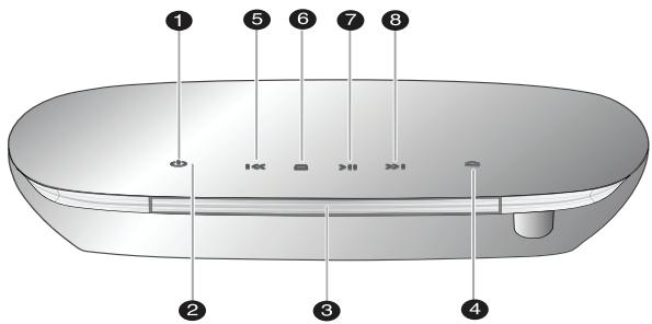 SAMSUNG DVD-F1080W - Face avant - 1