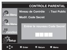 SAMSUNG DVD-F1080W - Changement du mot de passe - 5