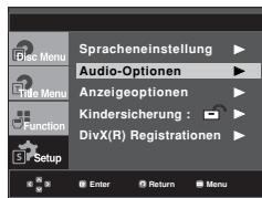 SAMSUNG DVD-F1080W - Tonwiedergabeoptionen einstellen - 1