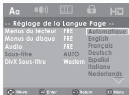 SAMSUNG DVD-H1080 - Utilisation de la langue des soustitres - 1
