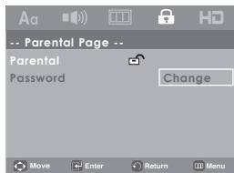 SAMSUNG DVD-H1080 - Changing the Password - 3
