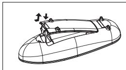 SAMSUNG DVD-H1080 - Legen Sie die Batterien in die Fernbedienung ein. - 1