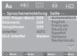 SAMSUNG DVD-H1080 - Untertitel-Sprache wahlen - 1