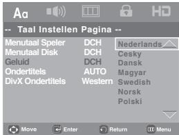SAMSUNG DVD-H1080 - Taalkeuze geluidsspoor - 1