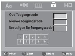 SAMSUNG DVD-H1080 - De toegangscode wijzigen - 4