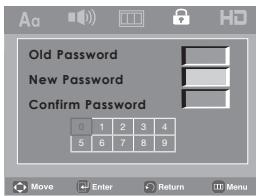 SAMSUNG DVD-H1080B - Changing the Password - 5