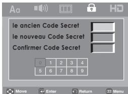 SAMSUNG DVD-H1080B - Changement du mot de passe - 4
