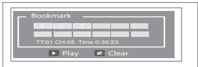 SAMSUNG DVD-H1080B - Clearing aBookmark - 1