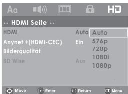 SAMSUNG DVD-H1080B - HDMI einstellen - 1
