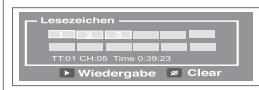 SAMSUNG DVD-H1080B - Lesezeichen löschen - 1