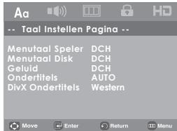 SAMSUNG DVD-H1080B - Hetinstallenmenu gebruiken - 1