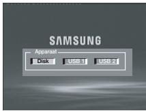 SAMSUNG DVD-H1080B - De functie USB Host (USB-host) gebruiken - 1
