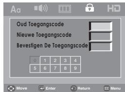 SAMSUNG DVD-H1080B - De toegangscode wijzigen - 4