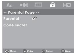 SAMSUNG DVD-H1080B - Configuration du niveau d'évaluation - 1