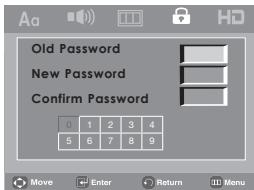 SAMSUNG DVD-H1080B - Changing the Password - 4