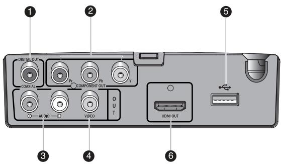 SAMSUNG DVD-H1080B - Rear Achterpaneel - 1