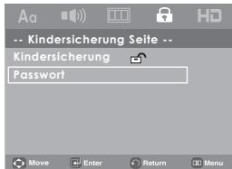 Kindersicherung Seite -- Kindersicherung Password