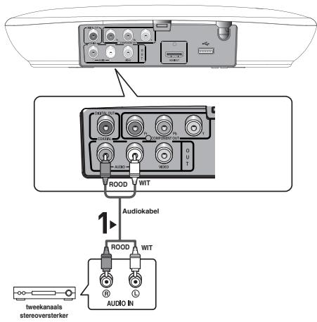 tweekanaals stereoversterker ROOD WIT 1 Audio kabel ROOD WIT AUDIO IN