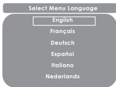 Select Menu Language English Français Deutsch Español Italiano Nederlands