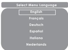 Select Menu Language English Français Deutsch Español Italiano Nederlands