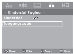 Kinderslot Paging Kinderslot Toegangscode