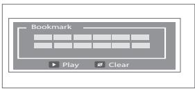 Bookmark Play Clear