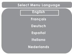 Select Menu Language English Français Deutsch Español Italiano Nederlands