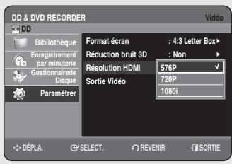 SAMSUNG DVD-HR756 - Réduction bruit 3D (réduction du bruit adaptable au déplacement) - 1