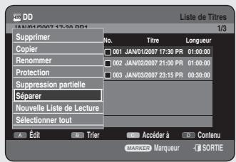SAMSUNG DVD-HR756 - Utilisation du bouton TITLE LIST - 3