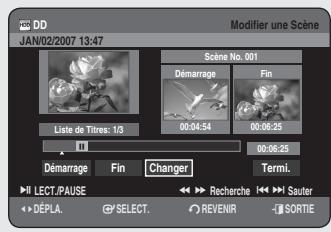 SAMSUNG DVD-HR756 - Modification d'une scène (remplacement d'une scène) - 1