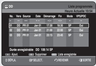 SAMSUNG DVD-HR756 - Utilisation du bouton TIMER - 2