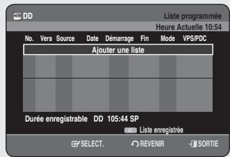 SAMSUNG DVD-HR756 - Informations relatives à Liste enregistrée - 4