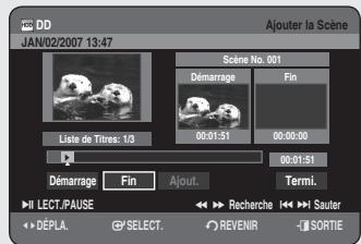 SAMSUNG DVD-HR756 - Modification d'une scène (remplacement d'une scène) - 5