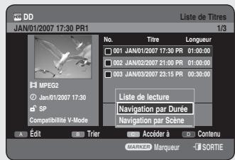 SAMSUNG DVD-HR756 - Utilisation du bouton TITLE LIST - 2