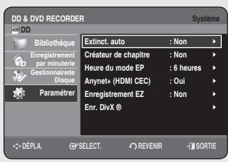 SAMSUNG DVD-HR756 - Configuration des options de langue - 2