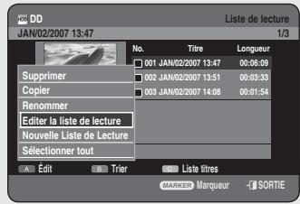 SAMSUNG DVD-HR756 - Utilisation du bouton PLAY LIST - 2