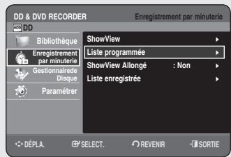 SAMSUNG DVD-HR756 - Réalisation d'un enregistrement programme - 7
