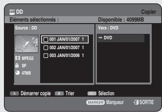 SAMSUNG DVD-HR756 - Utilisation du bouton TITLE LIST - 2