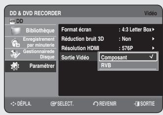 SAMSUNG DVD-HR756 - Sélection de la sortie - 3