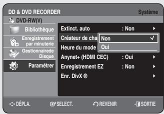 SAMSUNG DVD-HR756 - Configuration des options de langue - 4