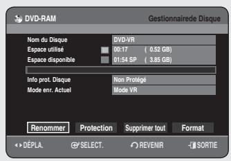 SAMSUNG DVD-HR756 - Modification du nom du fichier Musical/Photo/DivX - 2