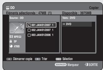 SAMSUNG DVD-HR756 - Utilisation du bouton TITLE LIST - 3