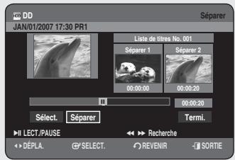 SAMSUNG DVD-HR756 - Utilisation du bouton TITLE LIST - 6
