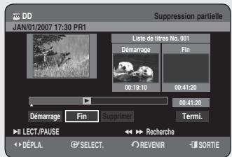 SAMSUNG DVD-HR756 - Utilisation du bouton TITLE LIST - 3