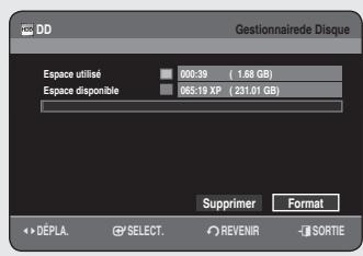 SAMSUNG DVD-HR756 - Suppression de tous les titres/des fichiers de DivX/ des fichiers de musique/des fichiers de photos - 2