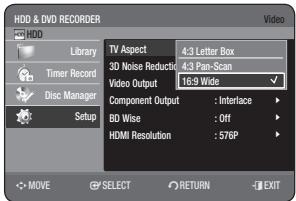 SAMSUNG DVD-HR773A - TV Aspect - 1