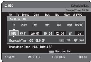 SAMSUNG DVD-HR773A - Using the TIMER button - 4